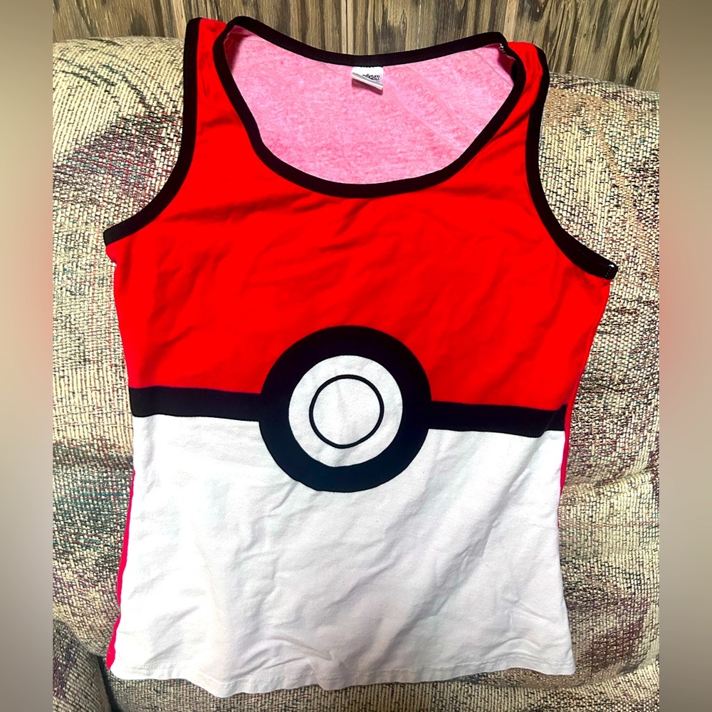 Pokemon Pokeball Large Tank Top